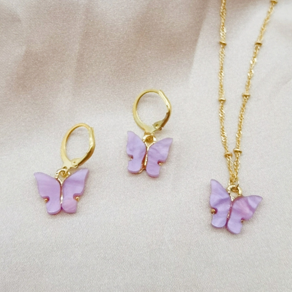 Jewelry set 💜🦋💜🦋 - Picture 4 of 4